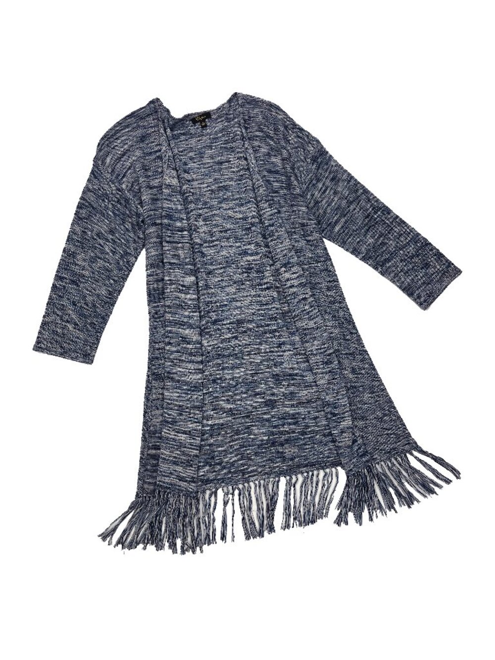 Cupio Open Cardigan Sweater Fringe Womens L